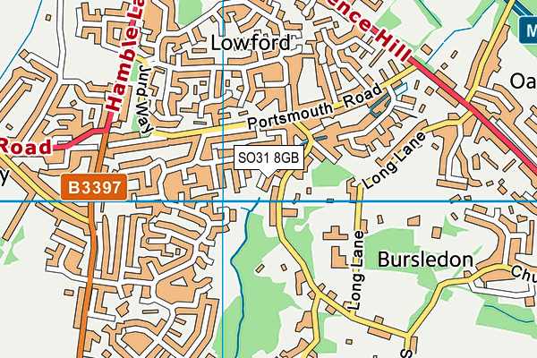 SO31 8GB map - OS VectorMap District (Ordnance Survey)