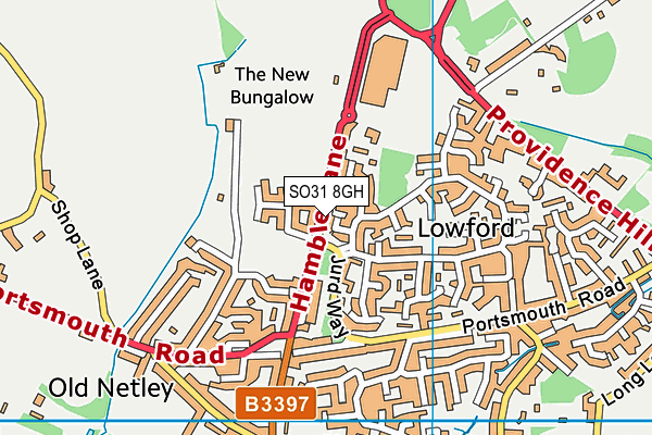 SO31 8GH map - OS VectorMap District (Ordnance Survey)