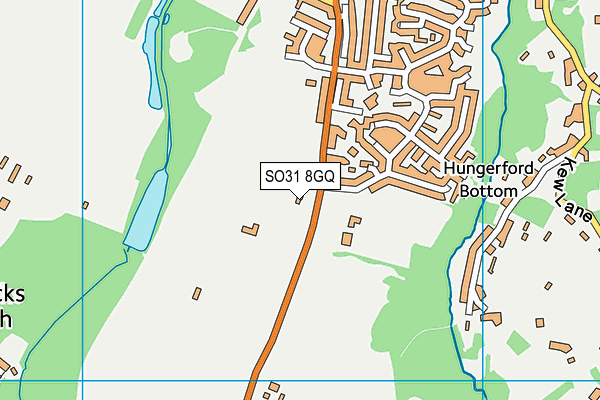 SO31 8GQ map - OS VectorMap District (Ordnance Survey)