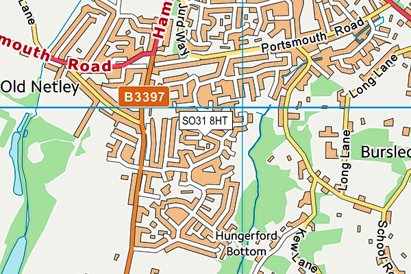 SO31 8HT map - OS VectorMap District (Ordnance Survey)