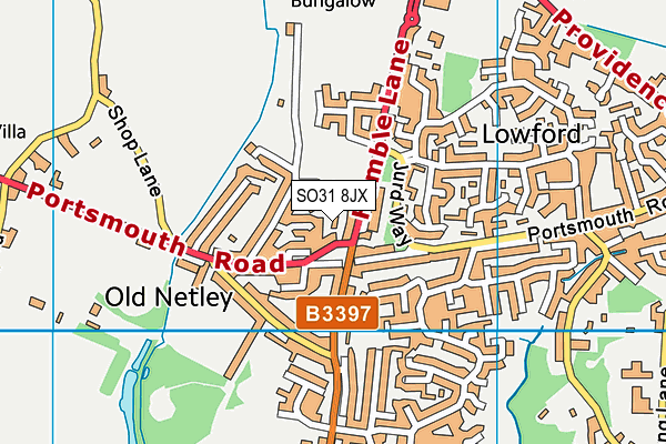 SO31 8JX map - OS VectorMap District (Ordnance Survey)