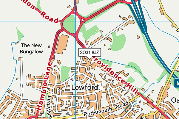 SO31 8JZ map - OS VectorMap District (Ordnance Survey)