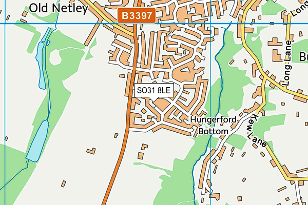 SO31 8LE map - OS VectorMap District (Ordnance Survey)