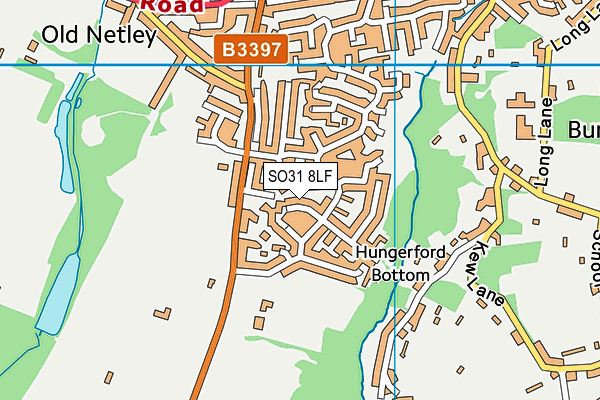 SO31 8LF map - OS VectorMap District (Ordnance Survey)