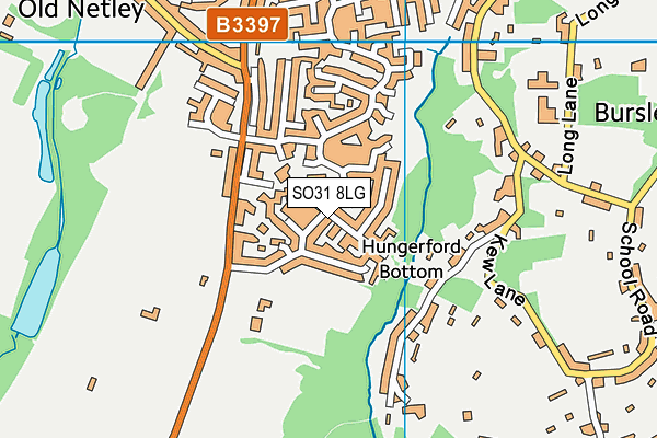 SO31 8LG map - OS VectorMap District (Ordnance Survey)