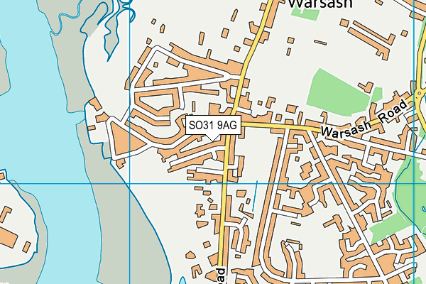 SO31 9AG map - OS VectorMap District (Ordnance Survey)