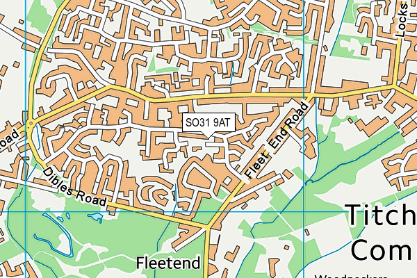 SO31 9AT map - OS VectorMap District (Ordnance Survey)