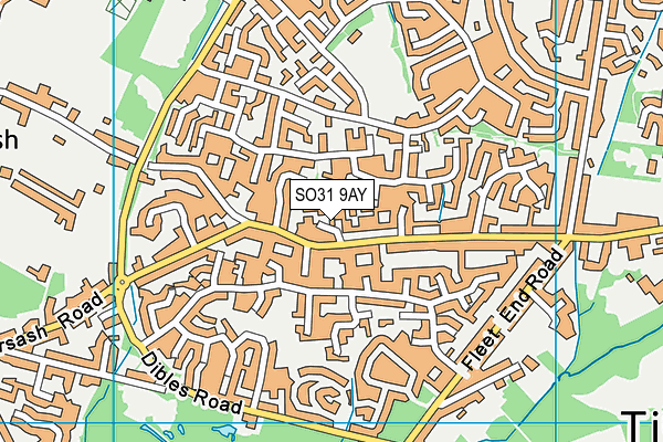 SO31 9AY map - OS VectorMap District (Ordnance Survey)