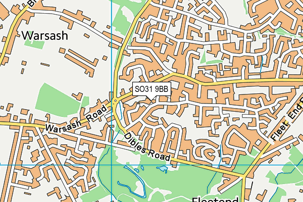 SO31 9BB map - OS VectorMap District (Ordnance Survey)