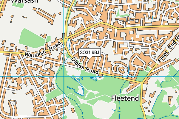 SO31 9BJ map - OS VectorMap District (Ordnance Survey)