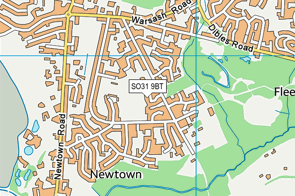 SO31 9BT map - OS VectorMap District (Ordnance Survey)