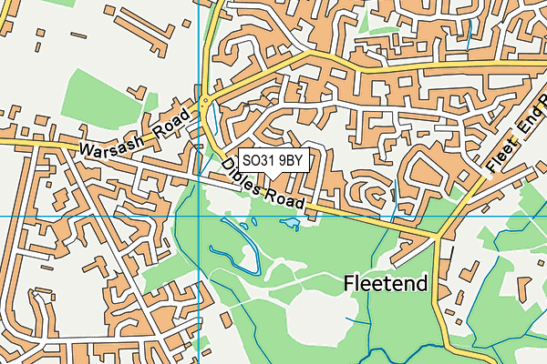 SO31 9BY map - OS VectorMap District (Ordnance Survey)