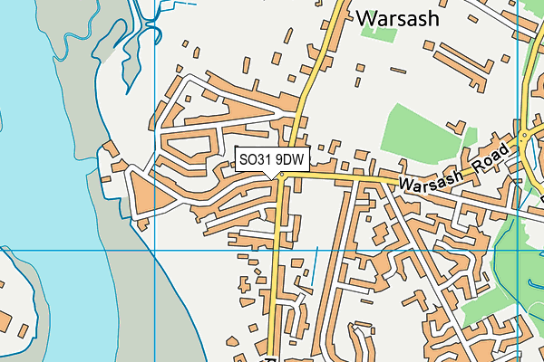 SO31 9DW map - OS VectorMap District (Ordnance Survey)