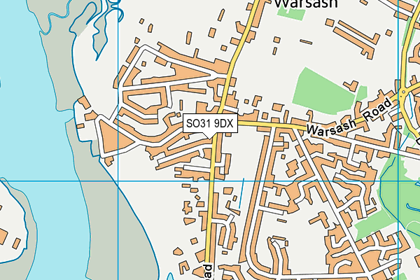 SO31 9DX map - OS VectorMap District (Ordnance Survey)