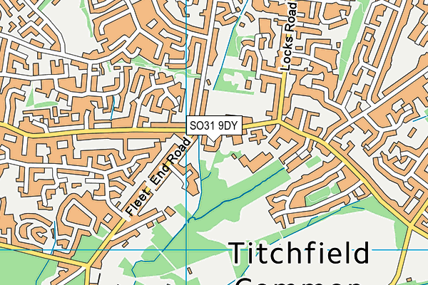 SO31 9DY map - OS VectorMap District (Ordnance Survey)