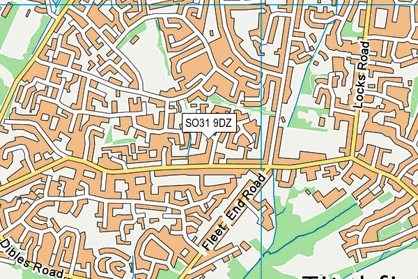 SO31 9DZ map - OS VectorMap District (Ordnance Survey)