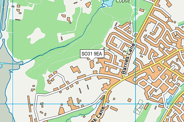 SO31 9EA map - OS VectorMap District (Ordnance Survey)
