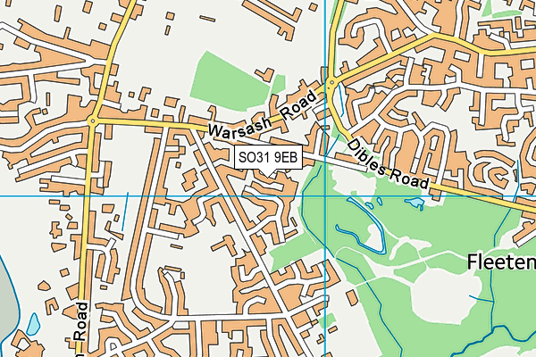 SO31 9EB map - OS VectorMap District (Ordnance Survey)