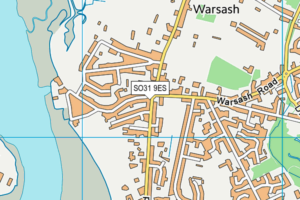 SO31 9ES map - OS VectorMap District (Ordnance Survey)