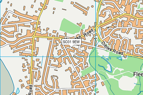 SO31 9EW map - OS VectorMap District (Ordnance Survey)