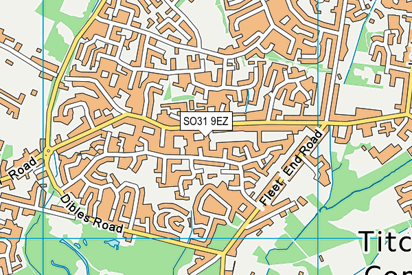 SO31 9EZ map - OS VectorMap District (Ordnance Survey)