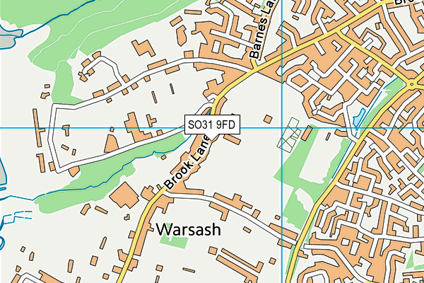 SO31 9FD map - OS VectorMap District (Ordnance Survey)