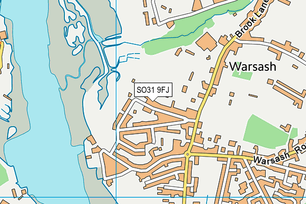 SO31 9FJ map - OS VectorMap District (Ordnance Survey)