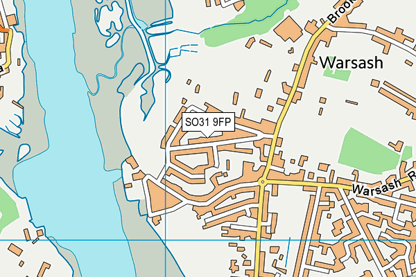 SO31 9FP map - OS VectorMap District (Ordnance Survey)