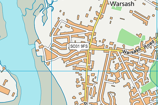 SO31 9FS map - OS VectorMap District (Ordnance Survey)