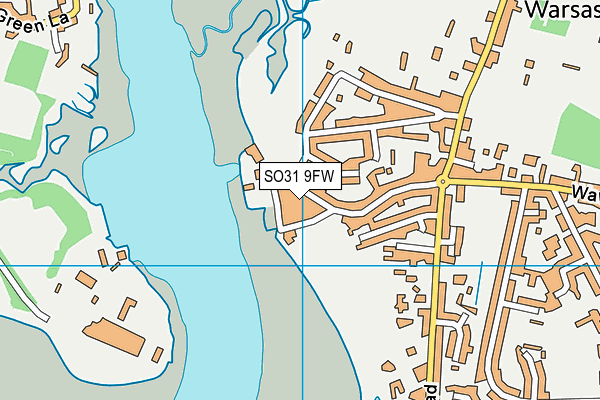 SO31 9FW map - OS VectorMap District (Ordnance Survey)