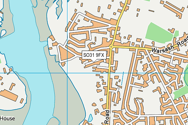 Map of WARSASH COURT LIMITED at district scale