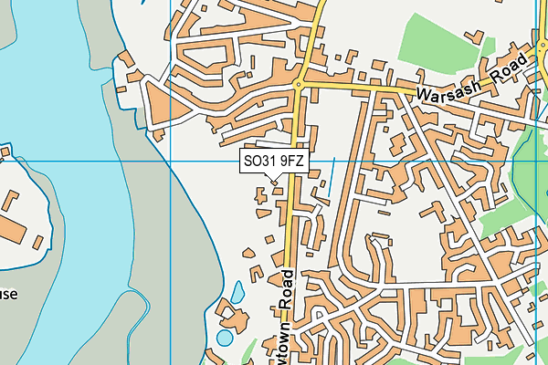 SO31 9FZ map - OS VectorMap District (Ordnance Survey)