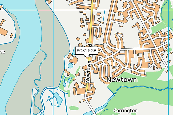 SO31 9GB map - OS VectorMap District (Ordnance Survey)