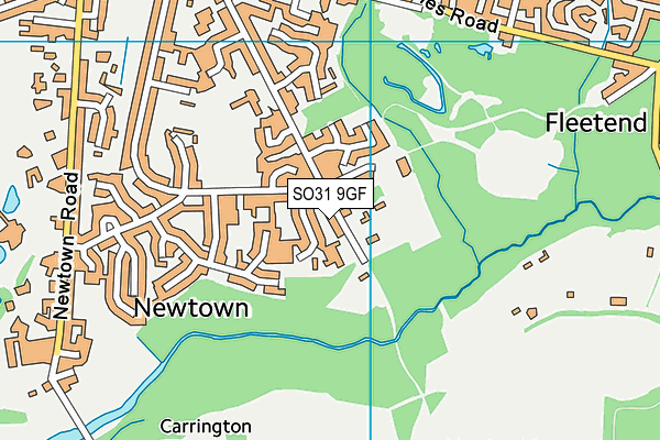 SO31 9GF map - OS VectorMap District (Ordnance Survey)