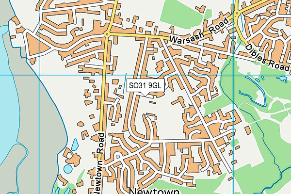 SO31 9GL map - OS VectorMap District (Ordnance Survey)