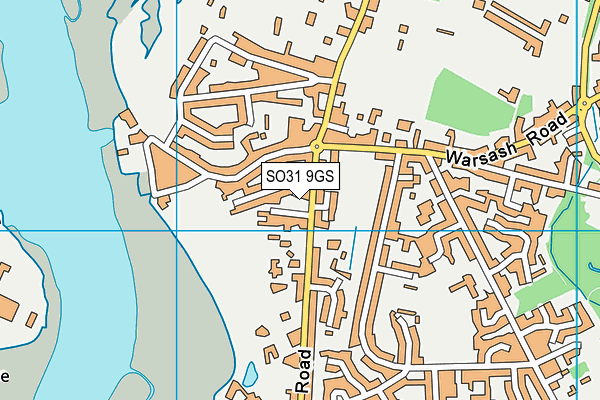 SO31 9GS map - OS VectorMap District (Ordnance Survey)