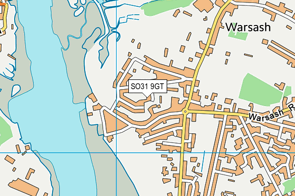 SO31 9GT map - OS VectorMap District (Ordnance Survey)