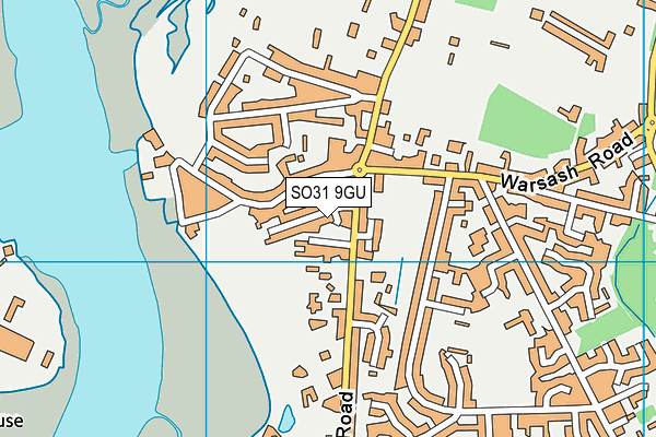 SO31 9GU map - OS VectorMap District (Ordnance Survey)