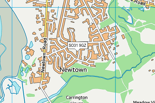 SO31 9GZ map - OS VectorMap District (Ordnance Survey)