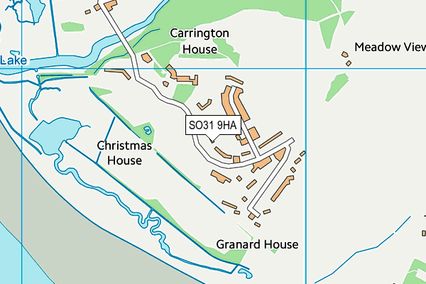 SO31 9HA map - OS VectorMap District (Ordnance Survey)