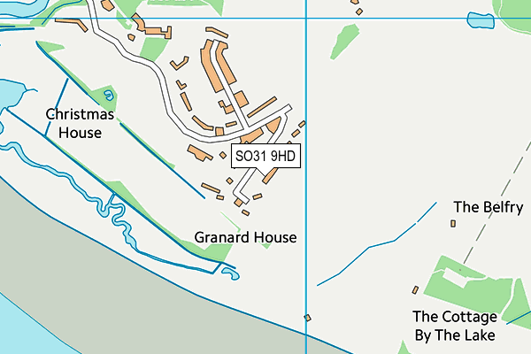 SO31 9HD map - OS VectorMap District (Ordnance Survey)