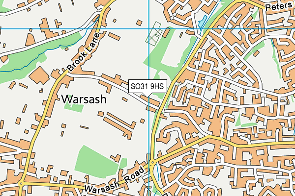 SO31 9HS map - OS VectorMap District (Ordnance Survey)