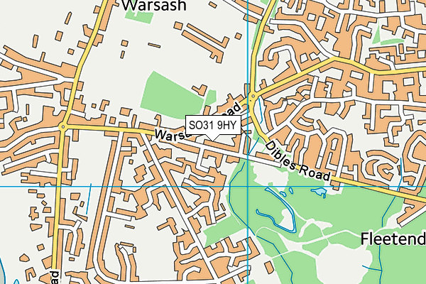 SO31 9HY map - OS VectorMap District (Ordnance Survey)