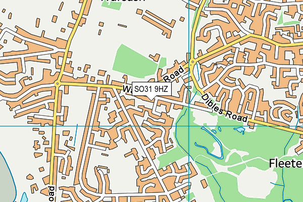SO31 9HZ map - OS VectorMap District (Ordnance Survey)