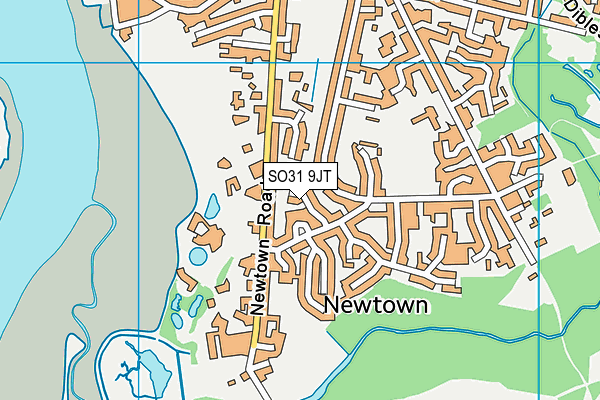 SO31 9JT map - OS VectorMap District (Ordnance Survey)