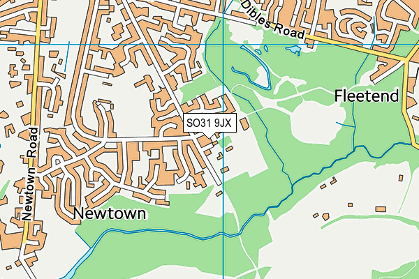 SO31 9JX map - OS VectorMap District (Ordnance Survey)