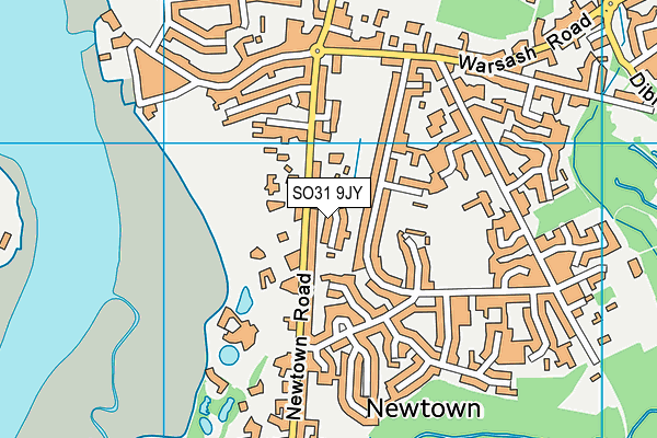 SO31 9JY map - OS VectorMap District (Ordnance Survey)
