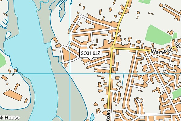 SO31 9JZ map - OS VectorMap District (Ordnance Survey)
