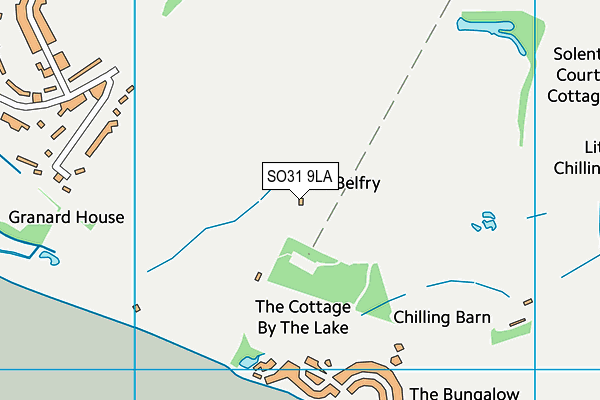 SO31 9LA map - OS VectorMap District (Ordnance Survey)