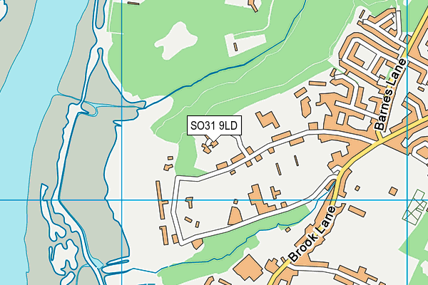 SO31 9LD map - OS VectorMap District (Ordnance Survey)